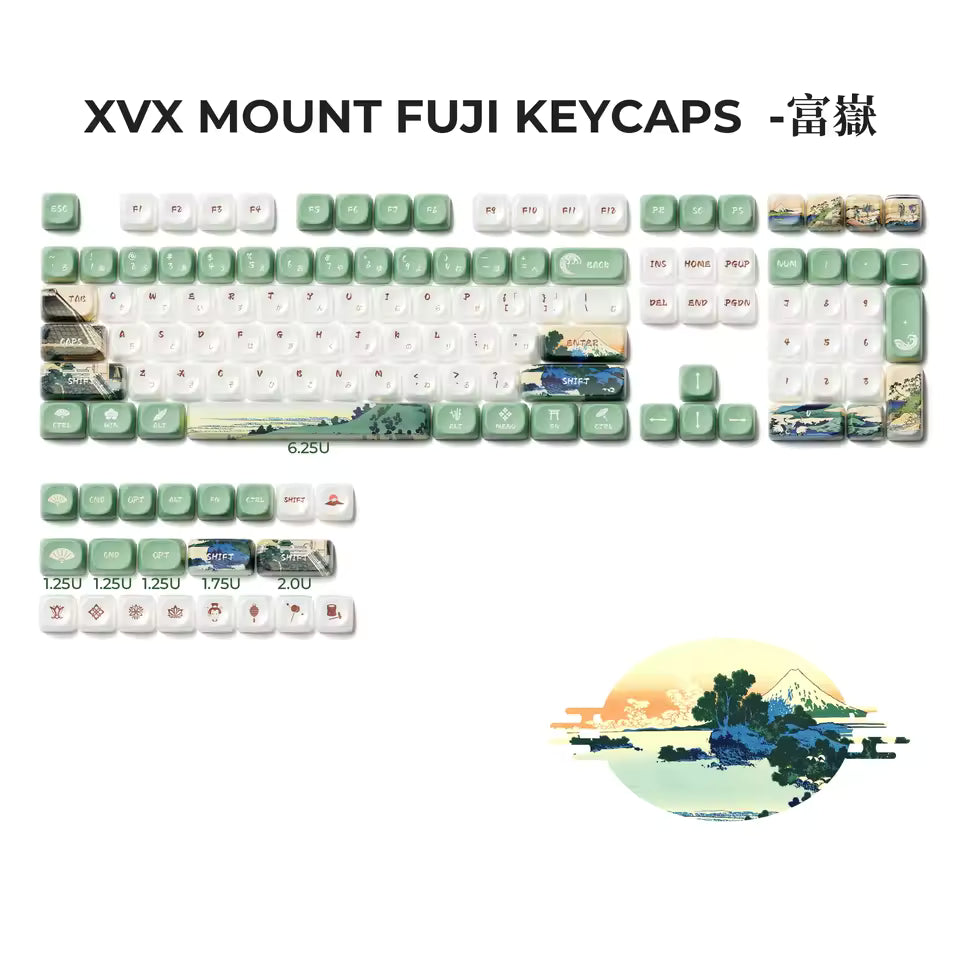 UKIYO-E Ceramic Glaze Keycap