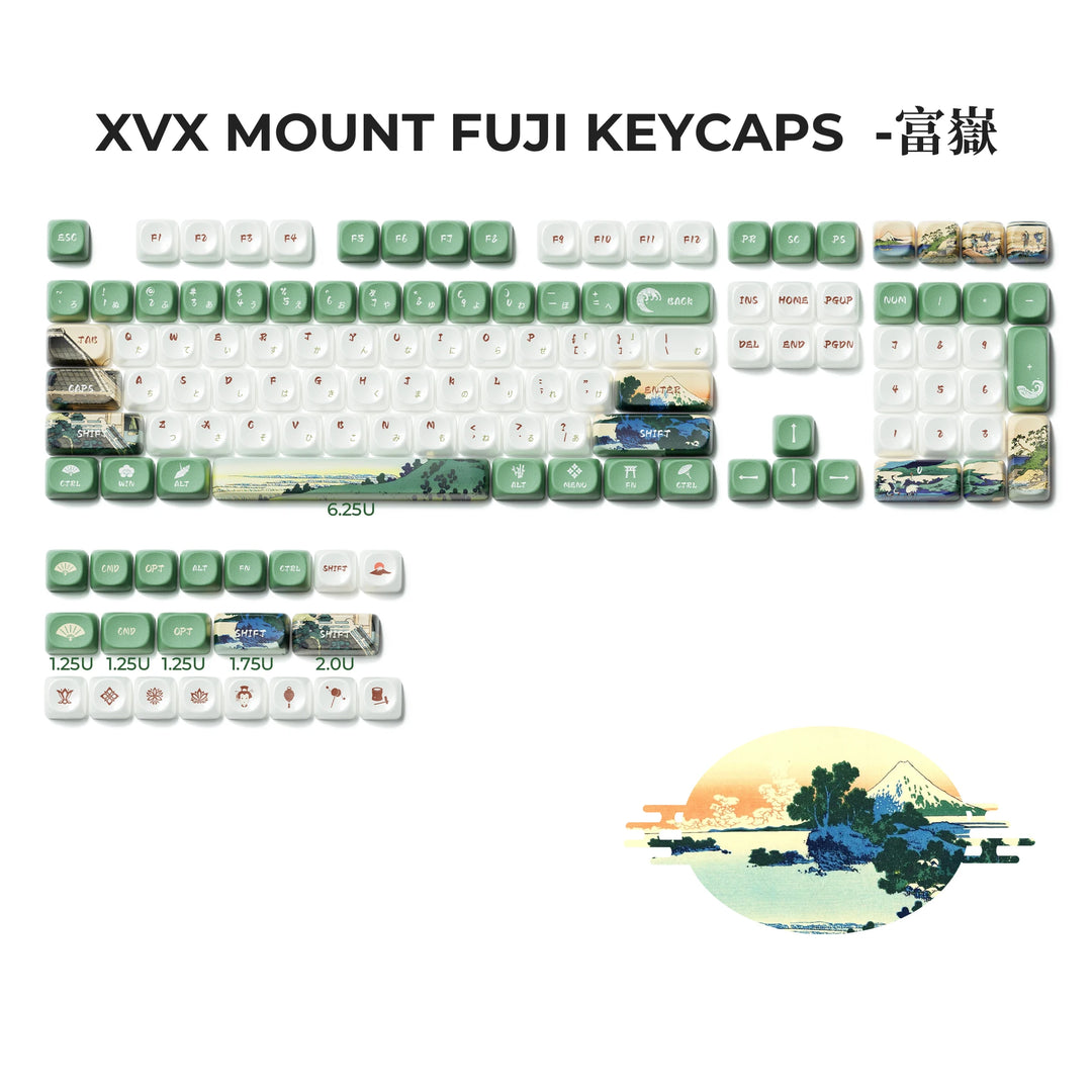 UKIYO-E Ceramic Glaze Keycap