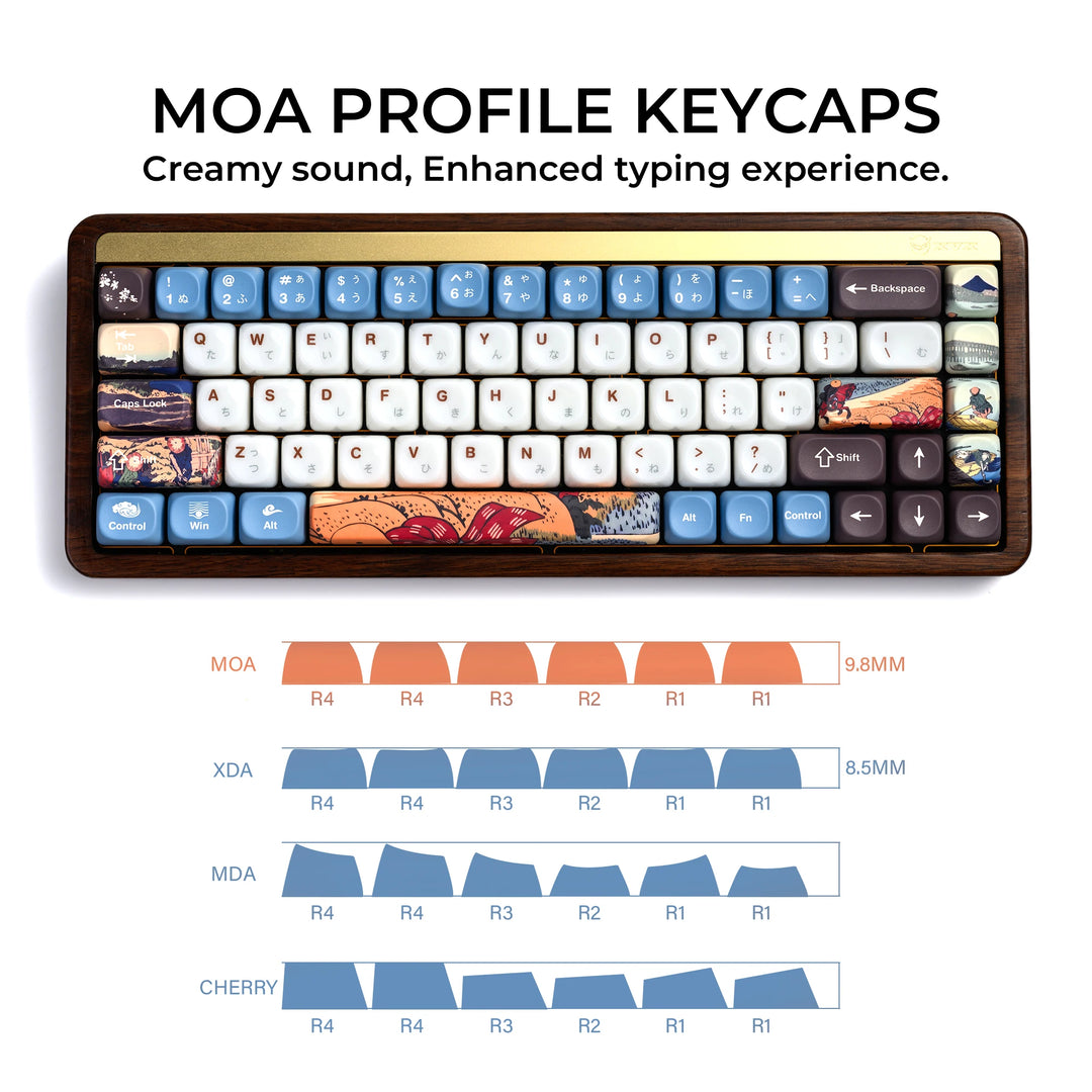 MOUNT FUJI Ceramic Glaze Keycap - MOA profile