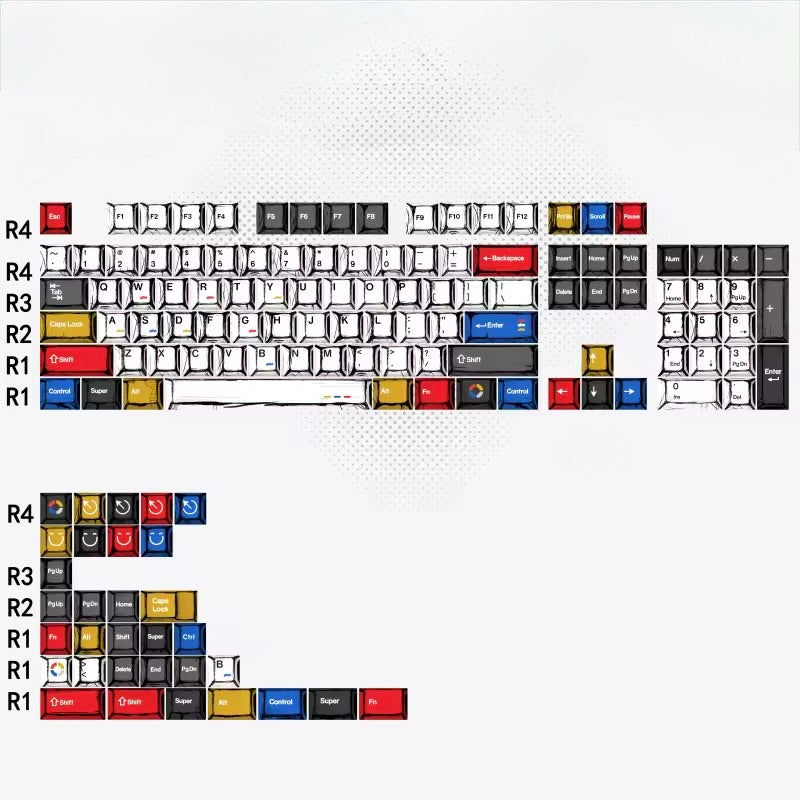 MANGA SKETCH Dye-Sub Keycaps